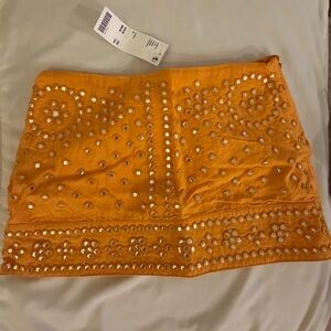Urban Outfitters Orange Studded Top